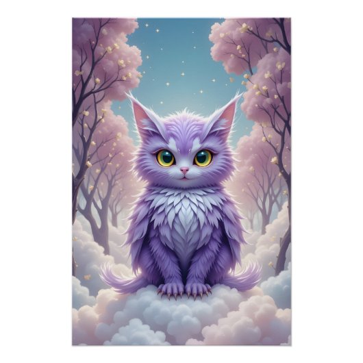 Celestial Feline Fantasy Perfect Poster (Voorkant)