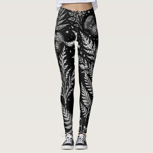 Celestial Fern Moon Leggings (Devant)