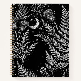 Celestial Fern Moon Notebook Notitieboek