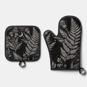 Celestial Fern Moon Oven Mitt Set (Voorkant)