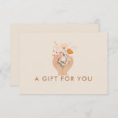 Celestial Floral Salon Business Gift Certificate (Voorkant / Achterkant)