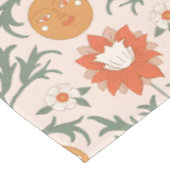 Celestial Floral Sunburst Seamless Pattern Design Tafelkleed (Gekanteld)