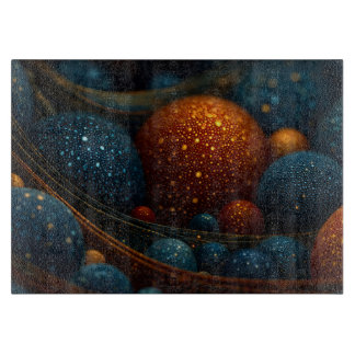 Celestial Flow: Abstracte sferen in beweging Snijplank