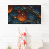 Celestial Flow: Abstracte sferen in beweging Spandoek (Insitu)