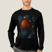 Celestial Flow: Abstracte sferen in beweging Tri-Blend Shirt (Voorkant volledig)