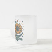 Celestial Flower Frosted Glass Mug (Devant gauche)