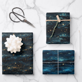 Celestial fluistert inpakpapier vel