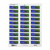 Celestial Forest Natuur Pattern Abstract Art Etiket (Full Sheet)