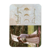 Celestial Foto Zodiac Moon Blue Wedding Hartelijk Magneet (Verticaal)