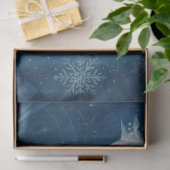 Celestial Fox & Winter Moon Gotische Fantasy Tissuepapier (Geschenk)