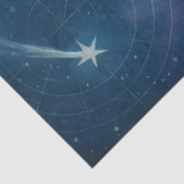 Celestial Fox & Winter Moon Gotische Fantasy Tissuepapier (Detail)