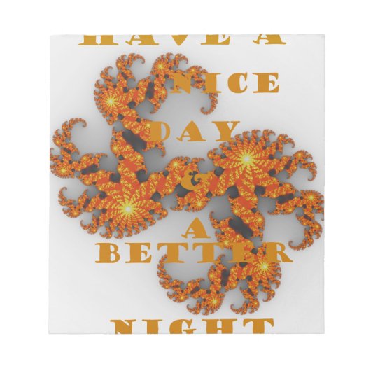 Celestial Galactic heeft een mooie dag en betere n Notitieblok (Voorkant)