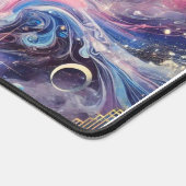 Celestial Galaxy Desk Mat met geometrische accente (Hoek)