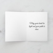 Celestial Galaxy Hare Moon Goddess Fantasy Art Kaart (Binnen)