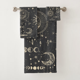 Celestial Galaxy Occult Pattern Bad Handdoek