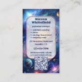 Celestial Galaxy Professional Astroloog Visitekaartje (Achterkant)