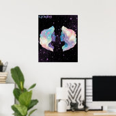 Celestial Gemini – Astrology Art Poster (Thuiskantoor)