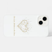 Celestial Geometric Heart iPhone Case - Our Love Hoesje (Achterkant horizontaal)