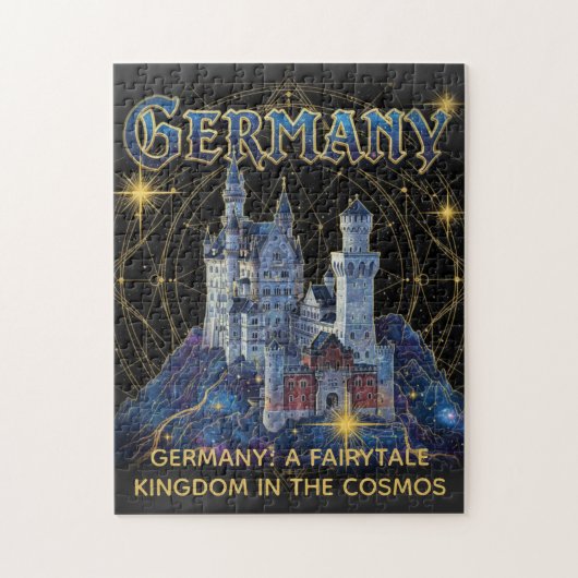 Celestial Germany Neuschwanstein Castle Art Legpuzzel (Verticaal)