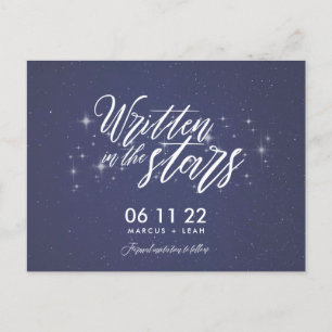 Celestial Geschreven In De Sterren Save The Date Briefkaart