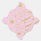 Celestial Gift – Pink & Gold Star Gift Box Bedankdoosjes (Ongevouwen)