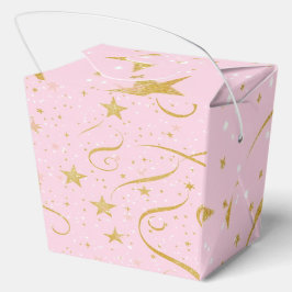 Celestial Gift – Pink & Gold Star Gift Box Bedankdoosjes