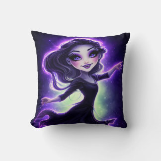 Celestial Glow Girl Throw Pillow Kussen