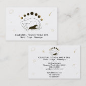 *~* Celestial Goddess Phases of Moon Yoga Pose Visitekaartje (Voorkant / Achterkant)