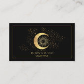 Celestial Gold Black Moon Visitekaartje (Voorkant)