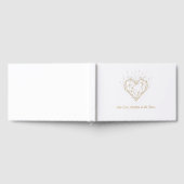 Celestial Gold Heart Wedding Guest Book - Our Love (Complet)