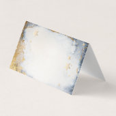 Celestial Gold Moon, Sterren Waterverf Dank u Visitekaartjes (Achterkant)