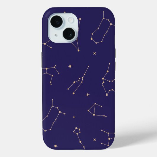 Celestial Gold Star Solareclipse Thema Case-Mate iPhone Case (Achterkant)