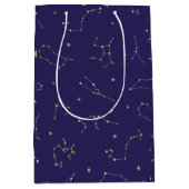 Celestial Gold Star Solareclipse Thema Medium Cadeauzakje (Voorkant)