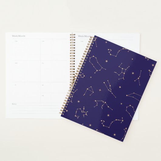 Celestial Gold Star Solareclipse Thema Planner (Display)