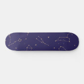 Celestial Gold Star Solareclipse Thema Skateboard (Horizontaal)