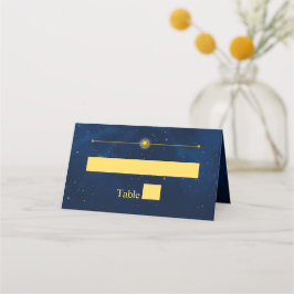 Celestial Gold Stars Midnight Blue Romantic