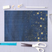 Celestial Gold Stars Sparkle Night Sky Custom Gift Tissuepapier (Craft)