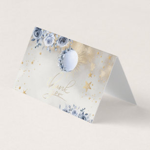 Celestial Gold Sun Moon Stars Rozen Night Sky Visitekaartjes