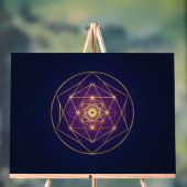 Celestial Golden Mandala — Balance in the Infinite Acryl Bord (Neutraal)