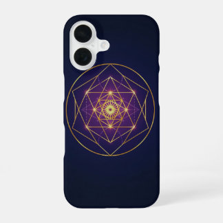 Celestial Golden Mandala — Balance in the Infinite iPhone 16 Hoesje