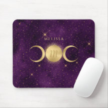 Celestial Golden Triple Moon Paarse Monogram
