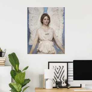 Celestial Grace: Angel beroemd gemaakt door Abbott Poster