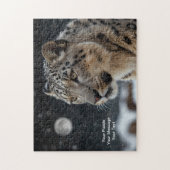Celestial Guardian – Snow Leopard Legpuzzel (Verticaal)