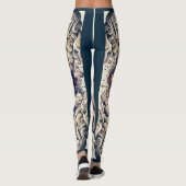  Celestial Half Sun & Moon Blue Yellow Leggings (Achterkant)