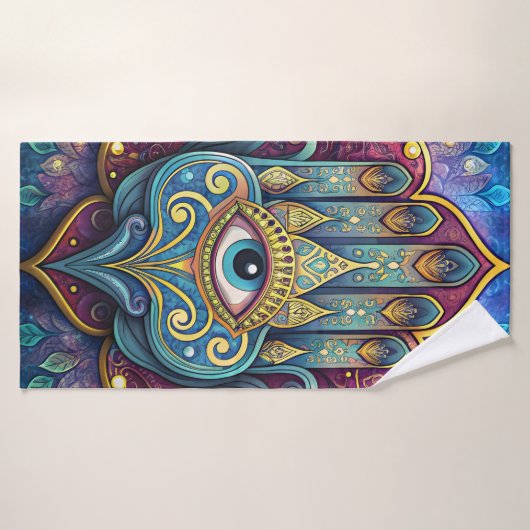 Celestial Hamsa  (Serviette de bain)