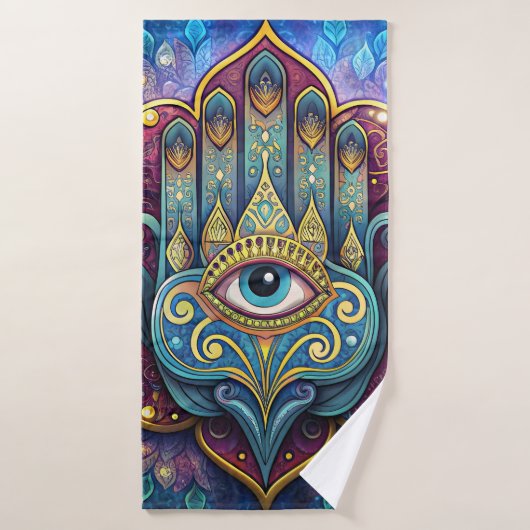 Celestial Hamsa  Badhanddoek (Badhanddoek)