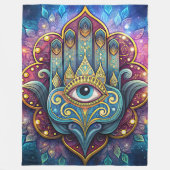Celestial Hamsa  Fleece Deken (Voorkant)