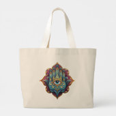 Celestial Hamsa Grote Tote Bag (Achterkant)