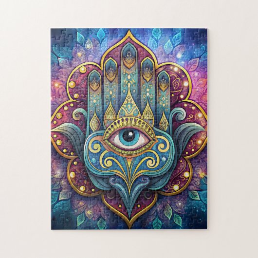 Celestial Hamsa Legpuzzel (Verticaal)