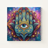 Celestial Hamsa  Notitieboek (Achterkant)